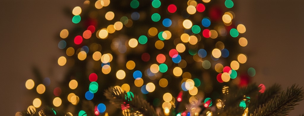 bokeh christmas lights West Lafayette